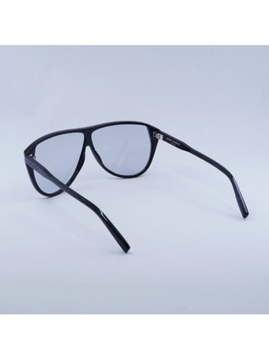 Saint Laurent SL731 GASPAR 001 Sunglasses Black Aviator Frame, Light Blue Lenses main image 8
